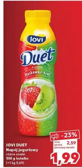 Kaufland Jogurt truskawka-kiwi Jovi Duet oferta