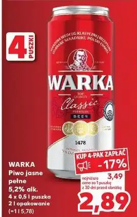 Kaufland Piwo Warka oferta