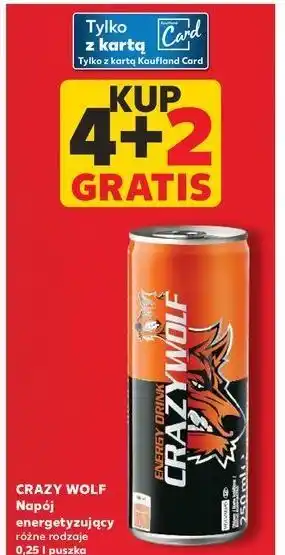 Kaufland Napoj energetyczny Crazywolf oferta