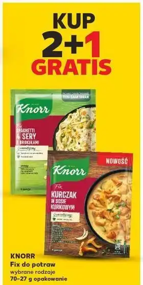 Kaufland Spaghetti 4 sery z brokułami Knorr Fix oferta