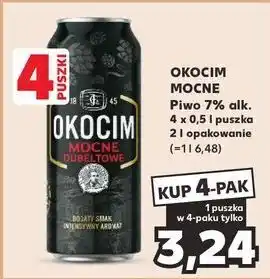 Kaufland Piwo Okocim Mocne Dubeltowe oferta