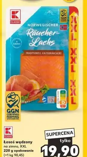 Kaufland Łosoś wędzony na zimno K-Classic oferta