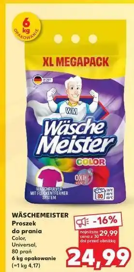 Kaufland Proszek do prania color Wasche Meister oferta
