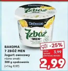 Kaufland Jogurt ananas-mandarynka Bakoma 7 Zbóż Men oferta