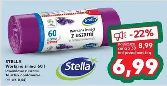 Kaufland Worki na śmieci lawendowe 60 l Stella oferta