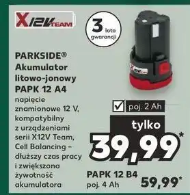 Kaufland Akumulator litowo-jonowy 20v 4ah Parkside oferta