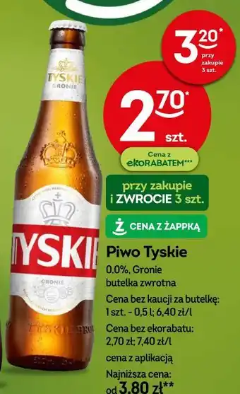 Żabka Piwo Tyskie oferta