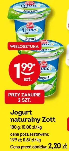 Żabka Jogurt naturalny Zott oferta