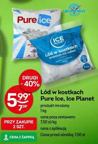 Żabka Lód w kostkach Pure Ice, Ice Planet oferta