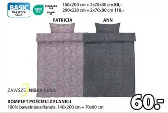 JYSK Komplet pościeli z flaneli oferta