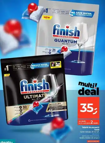 Dealz Tabletki do zmywarek regular Finish Quantum Ultimate oferta