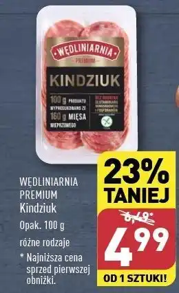 ALDI Kindziuk plastry Wędliniarnia Premium oferta