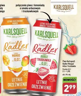 ALDI Piwo mango Karlsquell Radler oferta