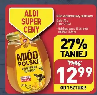 ALDI Miód wielokwiatowy nektarowy oferta