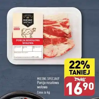 ALDI Porcja rosołowa wołowa Mięsne Specjały Zawsze Świeże (Aldi) oferta