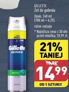 ALDI Żel do golenia sensitive skin Gillette Series oferta