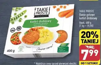 ALDI Kotlet drobiowy z marchewką i groszkiem puree Takie Proste oferta