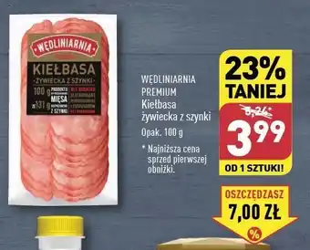 ALDI Kiełbasa żywiecka z szynki Wędliniarnia Premium oferta