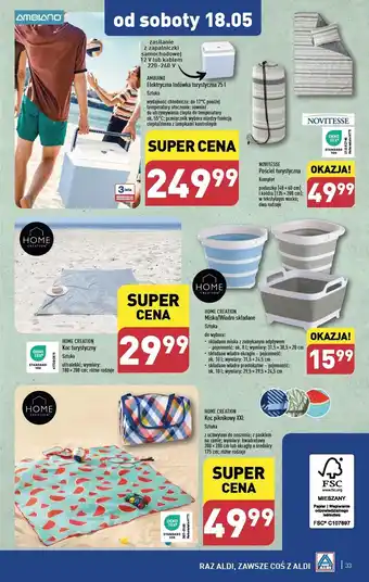 ALDI Lodówka turystyczna 25 l Ambiano oferta