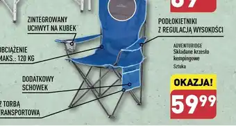 ALDI Krzesło kempingowe Adventuridge oferta
