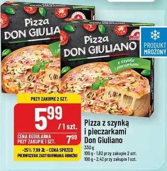 Polomarket Pizza z szynką i pieczarkami Don Giuliano oferta