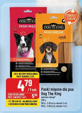 Polomarket Paski mięsne dla psa Dog The King oferta