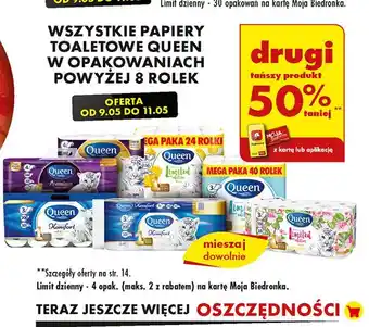 Biedronka Papier toaletowy limited edition Queen oferta
