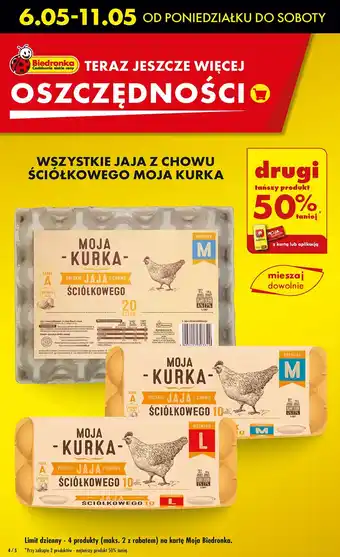 Biedronka Jaja kl .m Moja Kurka oferta
