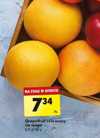 Biedronka Grapefruit czerwony oferta