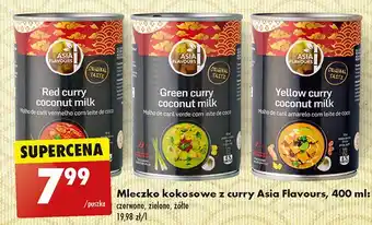 Biedronka Mleczko kokosowe z curry czerwone Asia Flavours oferta