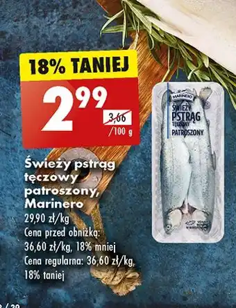 Biedronka Pstrąg tęczowy patroszony Marinero oferta