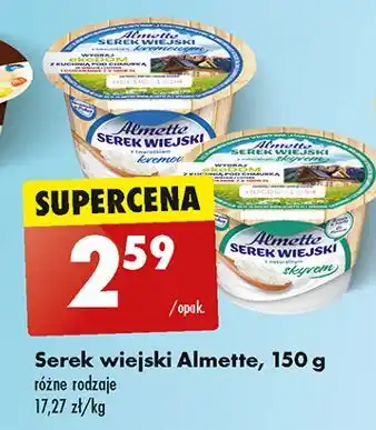 Biedronka Serek wiejski z twarożkiem kremowym Hochland Almette oferta