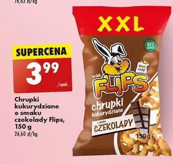 Biedronka Chrupki kukurydziane czekoladowe Flips oferta