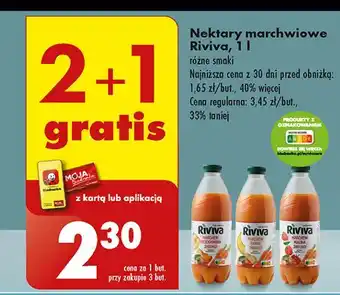 Biedronka Nektar marchew-banan-jabłko Riviva oferta