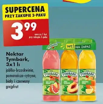 Biedronka Nektar biały i czerwony grejpfrut + nektar jabłko-brzoskwinia pomarańczy-cytryna Tymbark 1936 oferta
