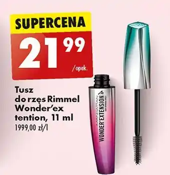 Biedronka Tusz do rzęs 002 brown black Rimmel Wonder'extension oferta