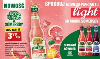 Biedronka Piwo Somersby Pink Grapefruit oferta