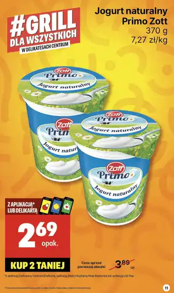 Delikatesy Centrum Jogurt naturalny Primo Zott oferta