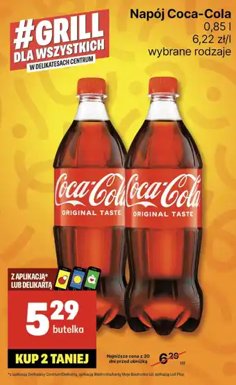 Delikatesy Centrum Napój Coca-Cola oferta