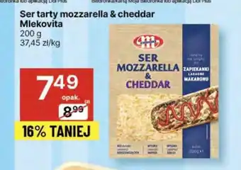 Delikatesy Centrum Ser tarty mozzarella & cheddar Mlekovita oferta