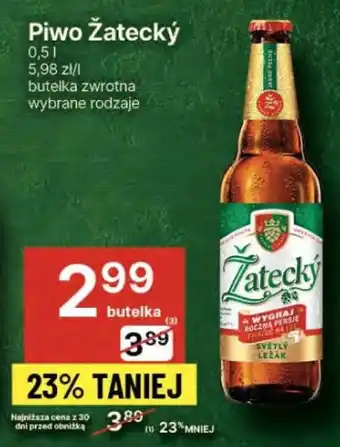 Delikatesy Centrum Piwo Zatecky oferta