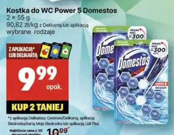 Delikatesy Centrum Kostka do WC Power 5 Domestos oferta