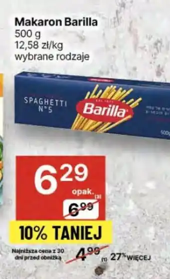 Delikatesy Centrum Makaron Barilla oferta