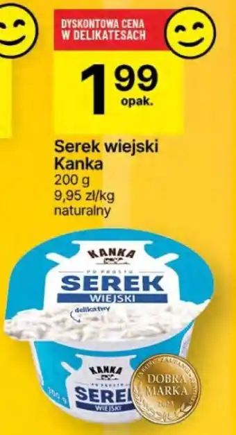 Delikatesy Centrum Serek wiejski Kanka oferta