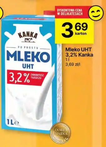 Delikatesy Centrum Mleko UHT 3,2% Kanka oferta