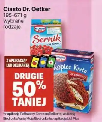 Delikatesy Centrum Ciasto Dr. Oetker oferta