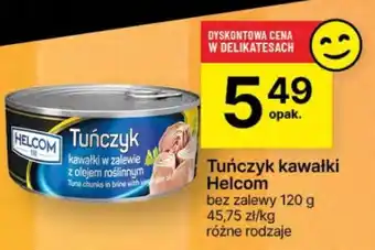 Delikatesy Centrum Tuńczyk kawałki Helcom oferta