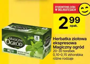 Delikatesy Centrum Herbata ziołowa ekspresowa Magiczny ogród oferta