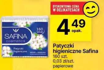 Delikatesy Centrum Patyczki higieniczne Safina oferta