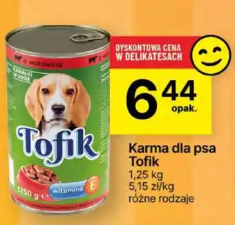 Delikatesy Centrum Karma dla psa Tofik oferta